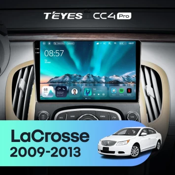 Штатная магнитола Teyes CC4 Pro 12/256 Buick Lacrosse (2009-2013)