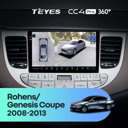 Штатная магнитола Teyes CC4 Pro 360 8/128 Hyundai Rohens Genesis (2008-2013) F1