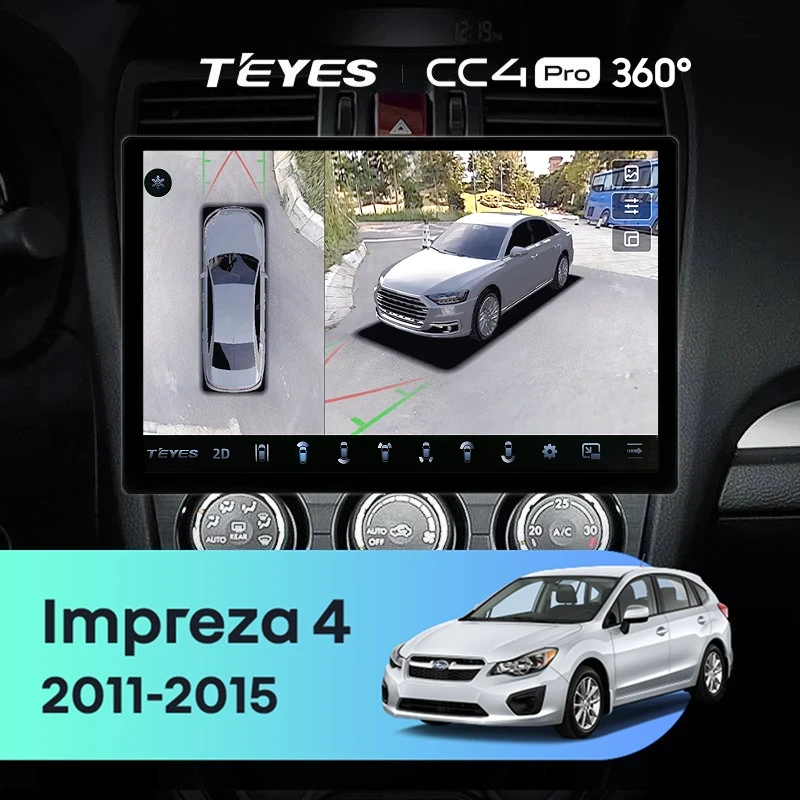 Штатная магнитола Teyes CC4 Pro 360 12/256 Subaru Impreza 4 (2011-2015) Тип-A (13")