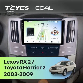 Штатная магнитола Teyes CC4L 6/64 с DTS Lexus RX 2 (2003-2009) F2