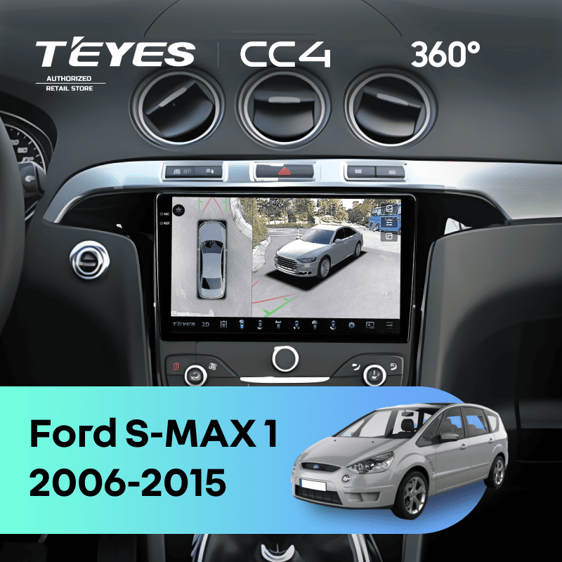 Штатная магнитола Teyes CC4 360 8/128 Ford S-MAX 1 (2006-2015) F3