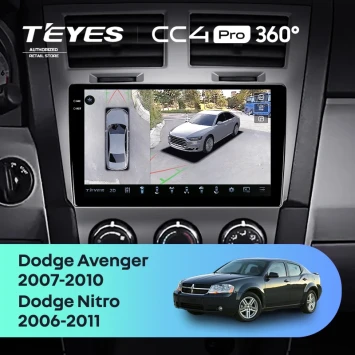 Штатная магнитола Teyes CC4 Pro 360 12/256 Dodge Nitro (2006-2011)
