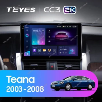 Штатная магнитола Teyes CC3 2K 360 6/128 Nissan Teana J31 (2003-2008) F1