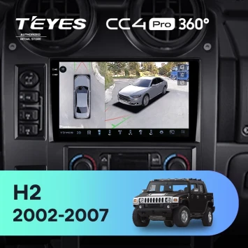 Штатная магнитола Teyes CC4 Pro 360 8/128 Hummer H2 E85 (2002-2007)