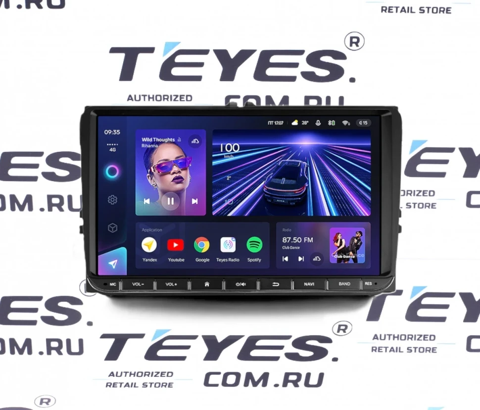 Магнитола Teyes CC3 4/64 Volkswagen / Skoda Универсал 9"