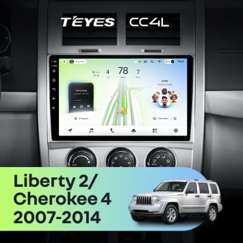 Штатная магнитола Teyes CC4L 4/64 Cherokee 4 KK (2007-2014)