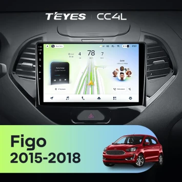 Штатная магнитола Teyes CC4L 6/64 с DTS Ford Figo (2015-2018)