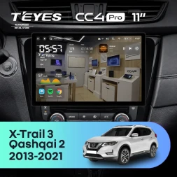 Штатная магнитола Teyes CC4 Pro 8/128 Nissan Qashqai 2 (2013-2021) F2 Тип-AВ (11")