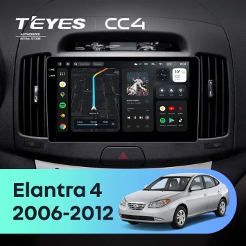 Штатная магнитола Teyes CC4 6/64 Hyundai Elantra 4 HD (2006-2012)