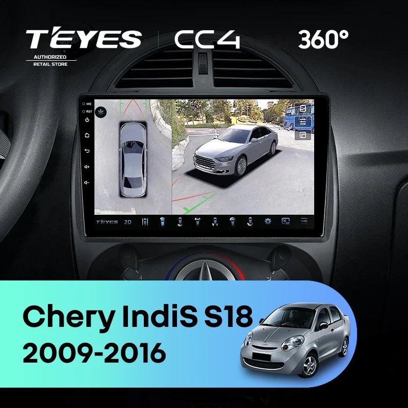 Штатная магнитола Teyes CC4 360 6/64 Chery IndiS S18 (2009-2016)