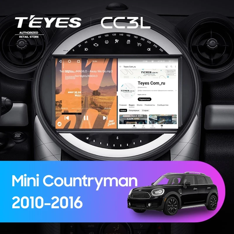 Штатная магнитола Teyes CC3L 4/32 Mini Countryman (R60) (2010-2016) F2