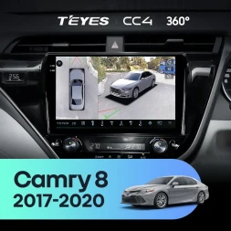 Штатная магнитола Teyes CC4 360 8/128 Toyota Camry 8 XV 70 (2017-2020) Правый руль