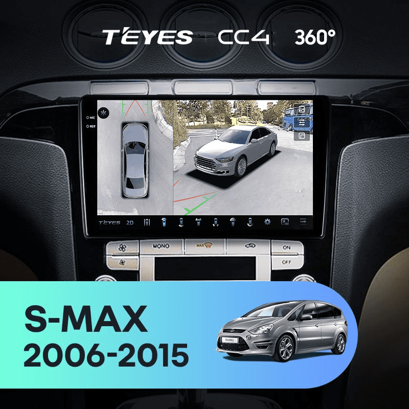Штатная магнитола Teyes CC4 360 8/128 Ford S-MAX (2006-2015) F2
