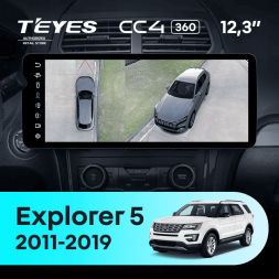 Штатная магнитола Teyes CC4 12.3" 360 6/64 Ford Explorer 5 (2011-2019)