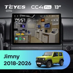 Штатная магнитола Teyes CC4 Pro 12/256 Suzuki Jimny JB64 (2018-2026) (13")