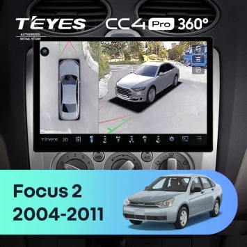 Штатная магнитола Teyes CC4 Pro 360 12/256 Ford Focus 2 Mk 2 (2004-2011) F2 (13")