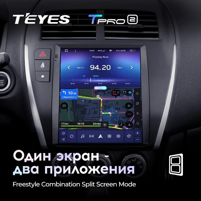 Штатная магнитола Tesla style Teyes TPRO 2 6/128 Mitsubishi ASX 1 (2010-2016) Тип-B