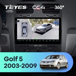 Штатная магнитола Teyes CC4 360 6/64 Volkswagen Golf 5 (2003-2009) F2