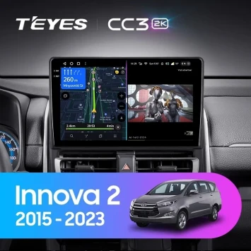 Штатная магнитола Teyes CC3 2K 6/128 Toyota Innova 2 (2015-2023)