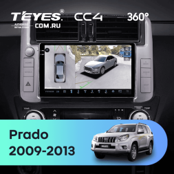 Штатная магнитола Teyes CC4 360 6/64 Toyota Land Cruiser Prado 150 (2009-2013) F2 Тип-C