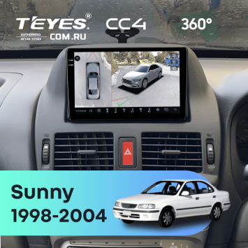Штатная магнитола Teyes CC4 360 8/128 Nissan Sunny B15 (1998-2004)