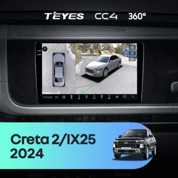 Штатная магнитола Teyes CC4 360 8/128 Hyundai Creta 2 IX25 (2024-2026)