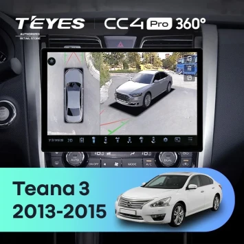 Штатная магнитола Teyes CC4 Pro 360 8/128 Nissan Teana J33 (2013-2015) Тип-C (13")