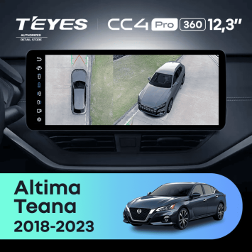 Штатная магнитола Teyes CC4 Pro 12.3" 360 8/128 Nissan Teana (2018-2023)