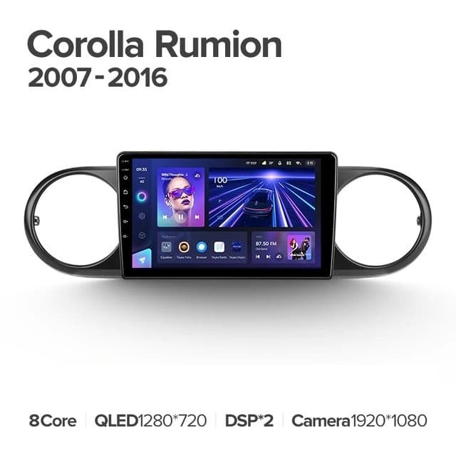 Штатная магнитола Teyes CC3L 4/32 Toyota Corolla Rumion E150 (2007-2016)