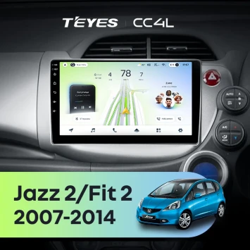 Штатная магнитола Teyes CC4L 4/64 Honda Jazz 2 GG (2007-2014) Правый руль