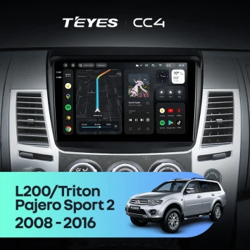 Штатная магнитола Teyes CC4 8/128 Mitsubishi L200 (2008-2016)