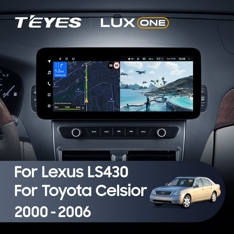 Штатная магнитола Teyes LUX ONE 4/64 Lexus LS430 XF30 (2000-2006)