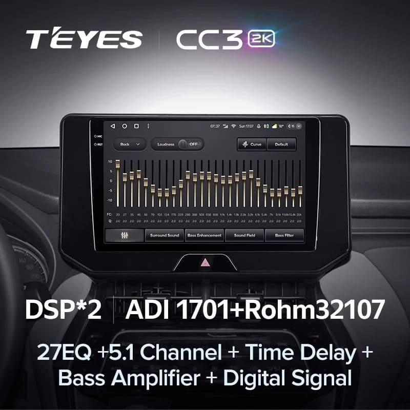 Штатная магнитола Teyes CC3 2K 360 6/128 Toyota Harrier 4 XU80 (2020-2022)