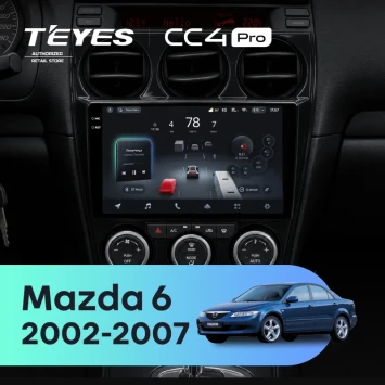 Штатная магнитола Teyes CC4 Pro 12/256 Mazda 6 GG (2002-2007)