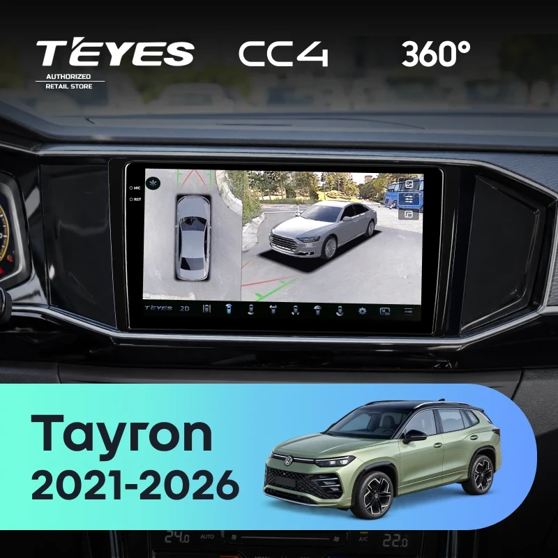 Штатная магнитола Teyes CC4 360 6/64 Volkswagen Tayron (2021-2026)