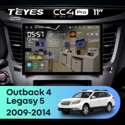 Штатная магнитола Teyes CC4 Pro 8/128 Subaru Legacy 5 (2009-2014) (11")