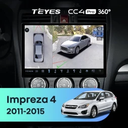 Штатная магнитола Teyes CC4 Pro 360 8/128 Subaru Impreza 4 (2011-2015) Тип-B (11")