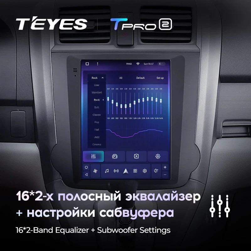 Штатная магнитола Tesla style Teyes TPRO 2 6/128 Honda CR-V 3 RE (2006-2012) Тип-B