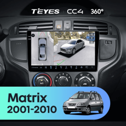Штатная магнитола Teyes CC4 360 6/64 Hyundai Matrix (2001-2010)