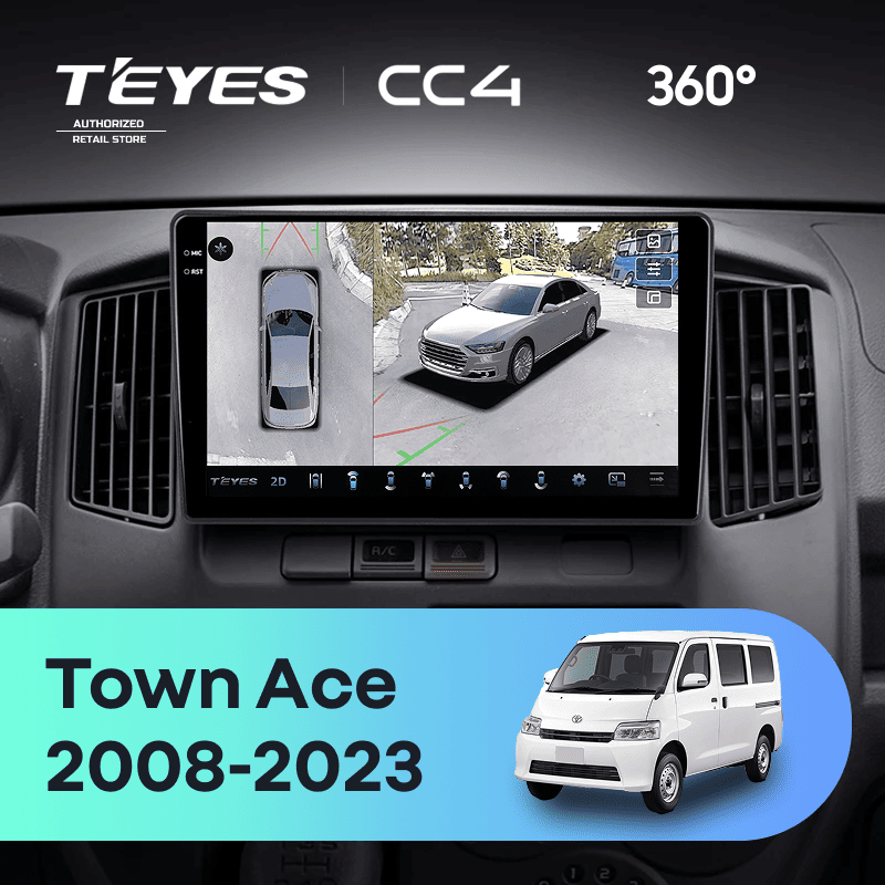 Штатная магнитола Teyes CC4 360 6/64 Toyota Town Ace (2008-2023)