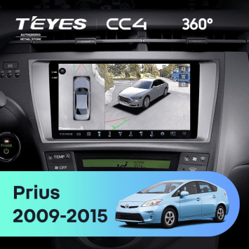 Штатная магнитола Teyes CC4 360 8/128 Toyota Prius XW30 (2009-2015)