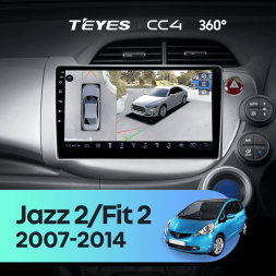 Штатная магнитола Teyes CC4 360 8/128 Honda Jazz 2 GG (2007-2014) Правый руль