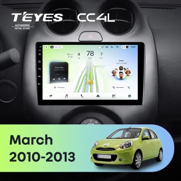 Штатная магнитола Teyes CC4L 6/64 с DTS Nissan March K13 (2010-2013)