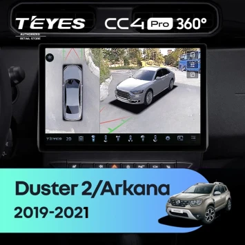 Штатная магнитола Teyes CC4 Pro 360 12/256 Renault Duster HM 2 (2020-2021) F2 (13")