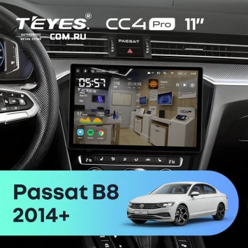 Штатная магнитола Teyes CC4 Pro 8/128 Volkswagen Passat B8 2014+ (11")