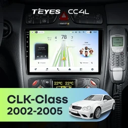 Штатная магнитола Teyes CC4L 6/64 с DTS Mercedes-Benz CLK-Class C209 A209 (2002-2005) F2