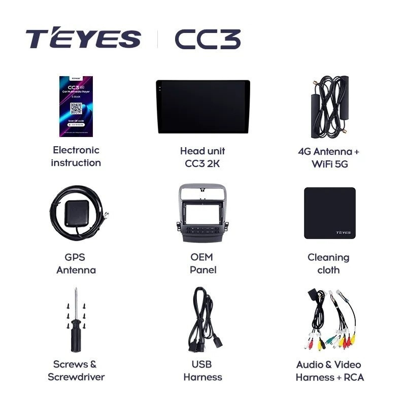 Штатная магнитола Teyes CC3L 4/64 Honda inspire 4 (2003-2007)