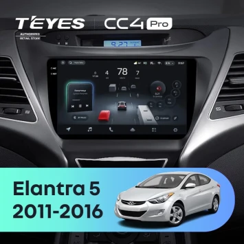 Штатная магнитола Teyes CC4 Pro 8/128 Hyundai Elantra 5 JK GD MD UD (2010-2016) F1