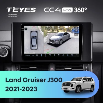 Штатная магнитола Teyes CC4 Pro 360 8/128 Toyota Land Cruiser 300 (2021-2023)